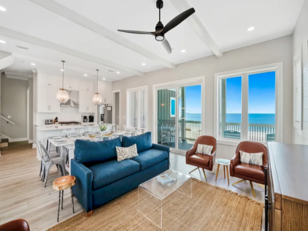 Luxurious Port St. Joe Beach Rental Six Bedroom Home with Pool & Beach Access